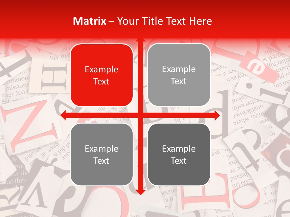 Letters Newspaper PowerPoint Template