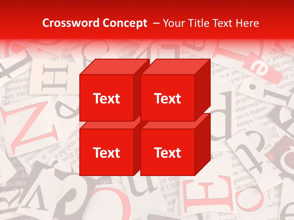 Letters Newspaper PowerPoint Template