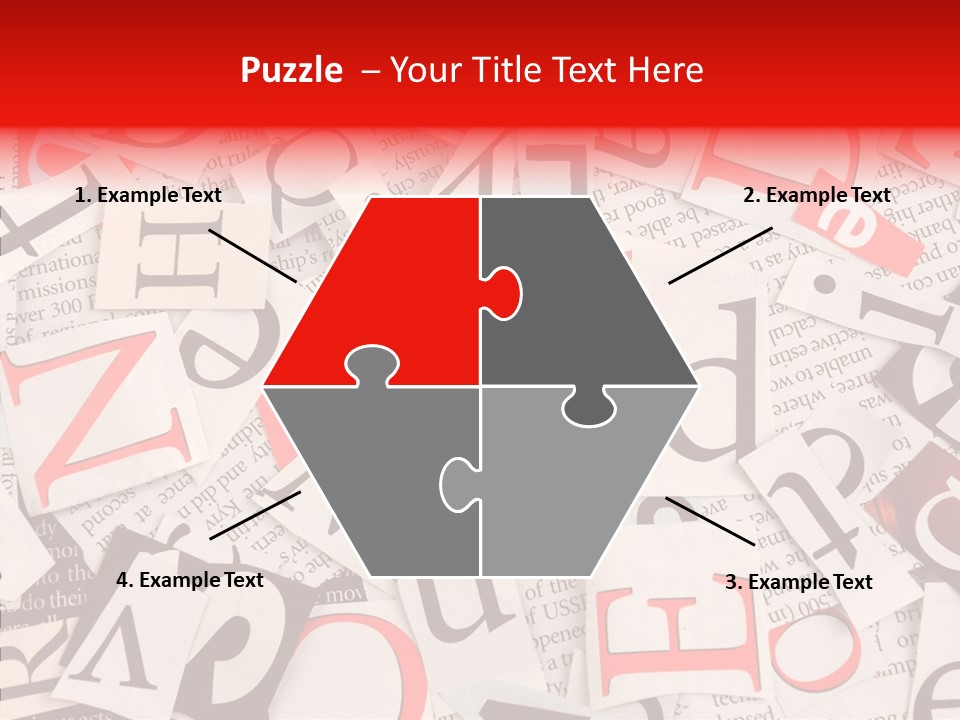 Letters Newspaper PowerPoint Template