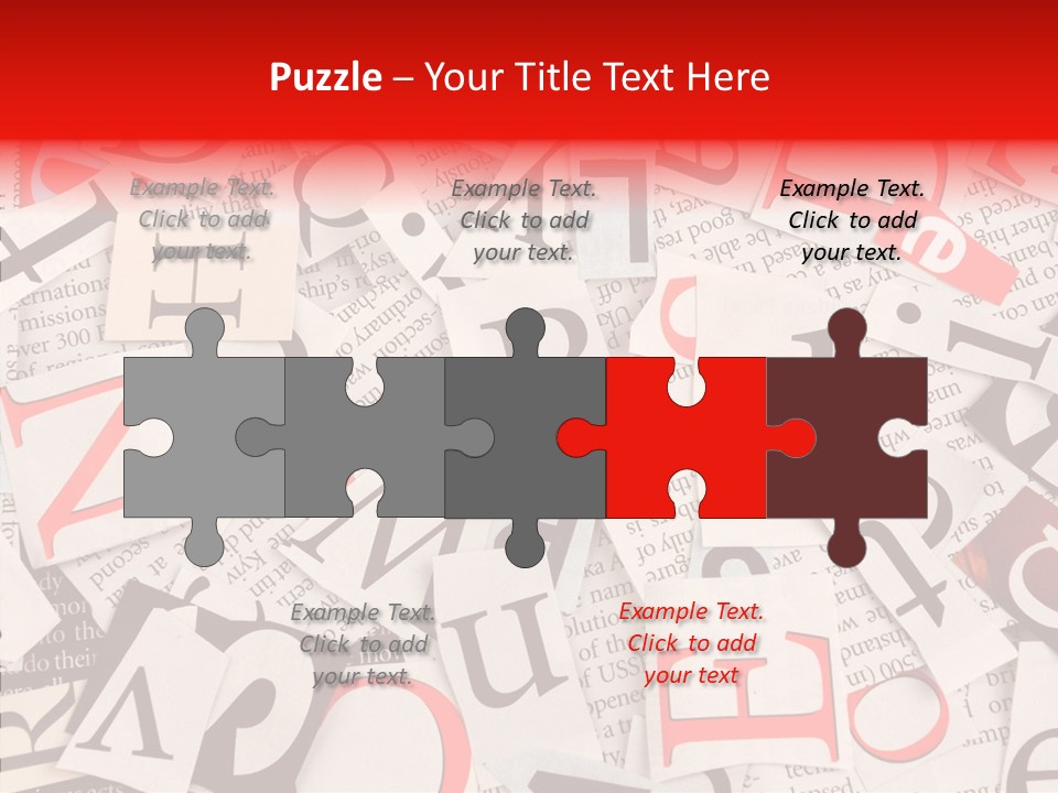 Letters Newspaper PowerPoint Template