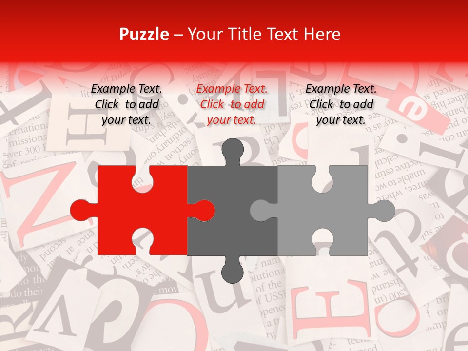 Letters Newspaper PowerPoint Template