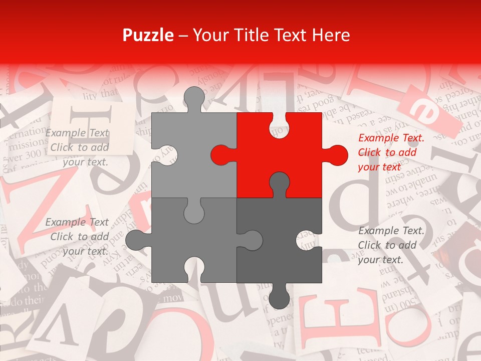 Letters Newspaper PowerPoint Template