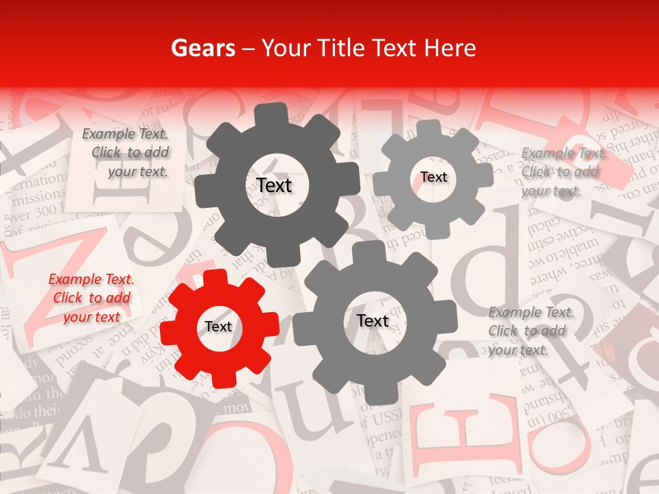 Letters Newspaper PowerPoint Template