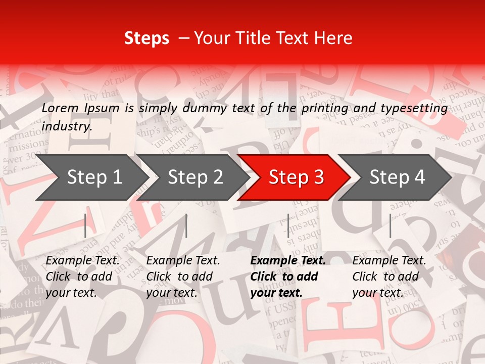 Letters Newspaper PowerPoint Template