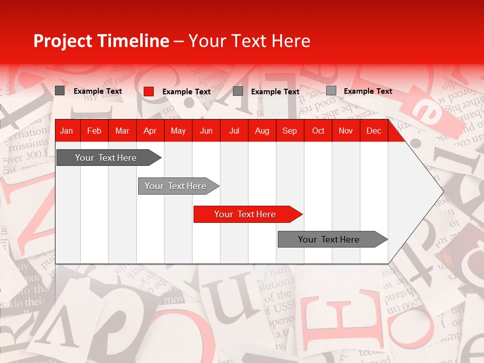 Letters Newspaper PowerPoint Template