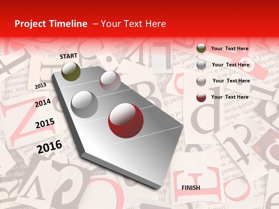 Letters Newspaper PowerPoint Template