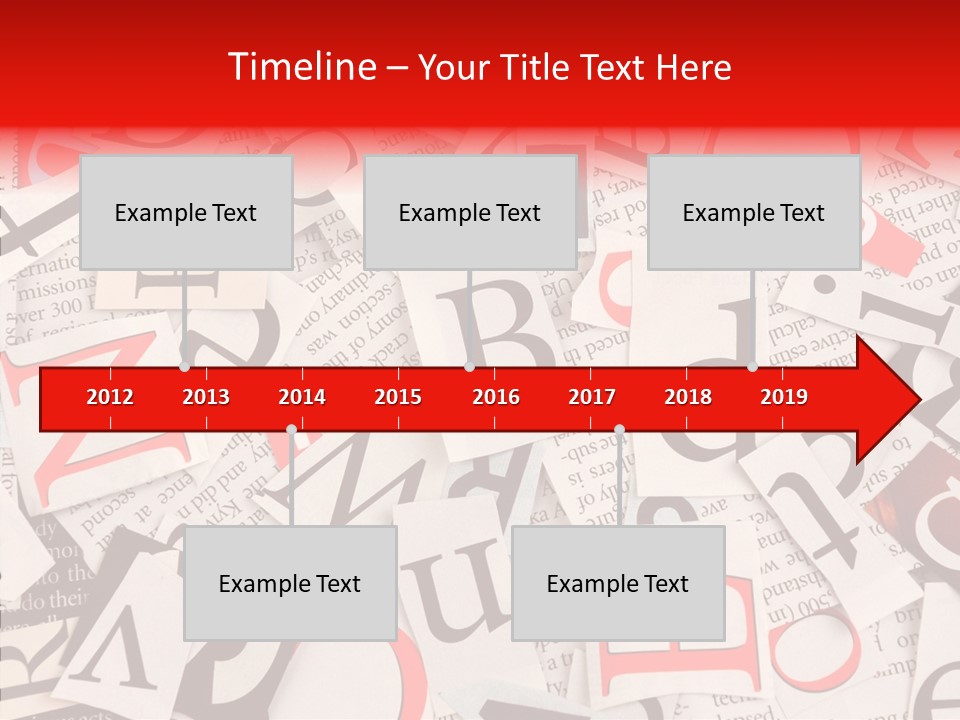 Letters Newspaper PowerPoint Template