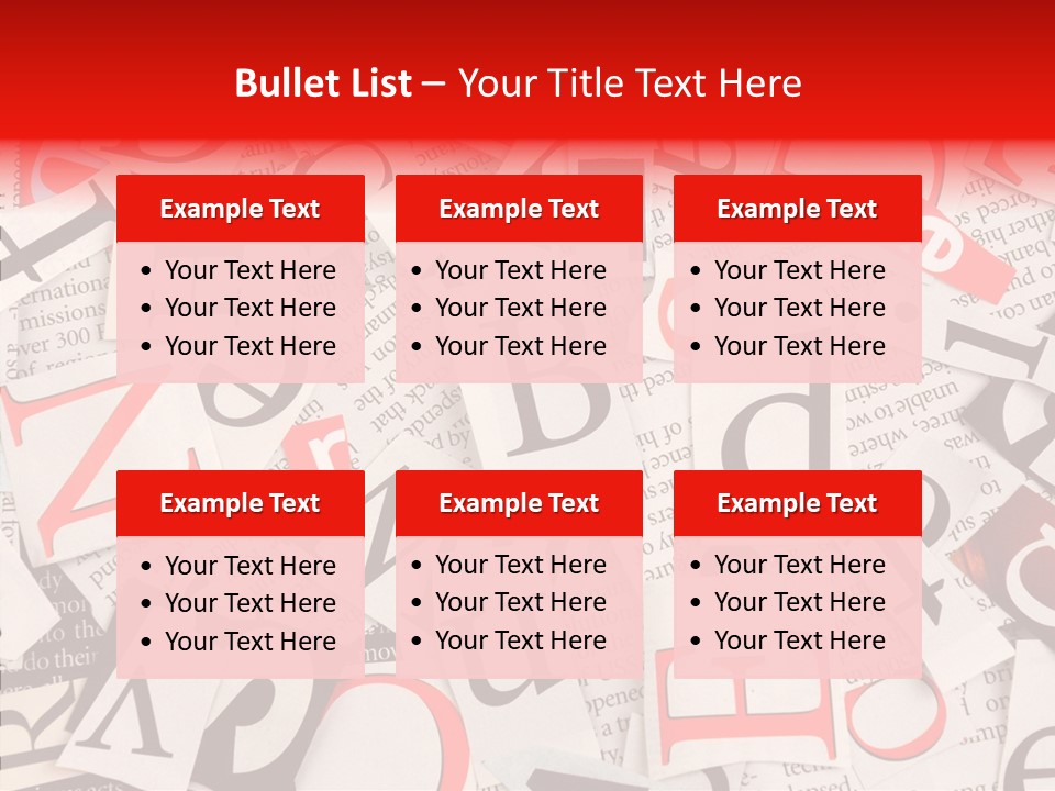 Letters Newspaper PowerPoint Template