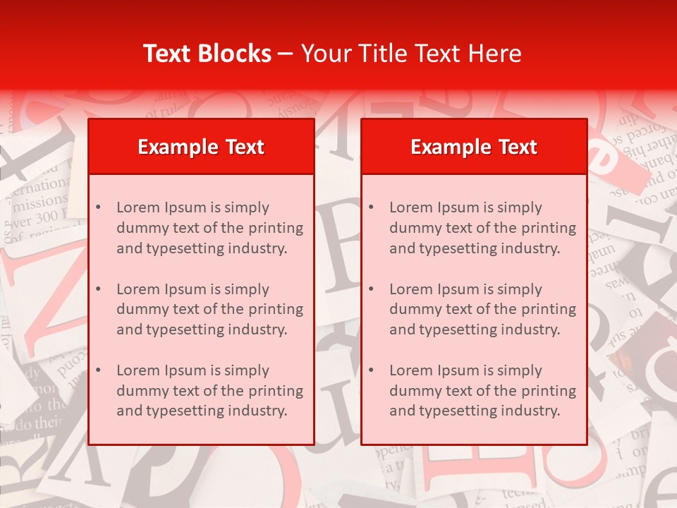 Letters Newspaper PowerPoint Template