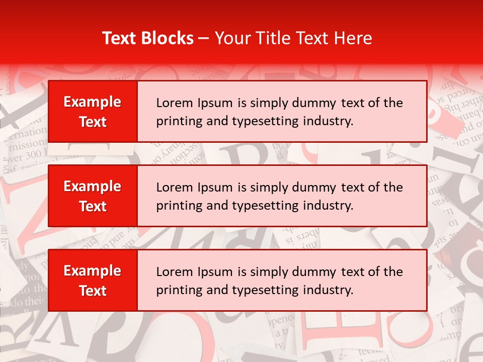 Letters Newspaper PowerPoint Template