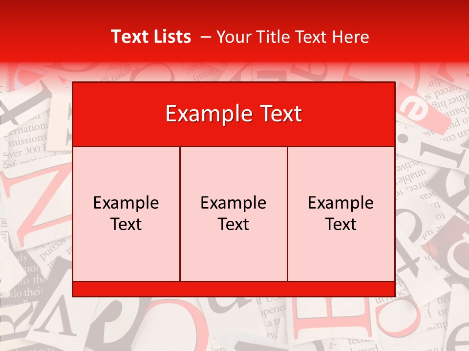 Letters Newspaper PowerPoint Template