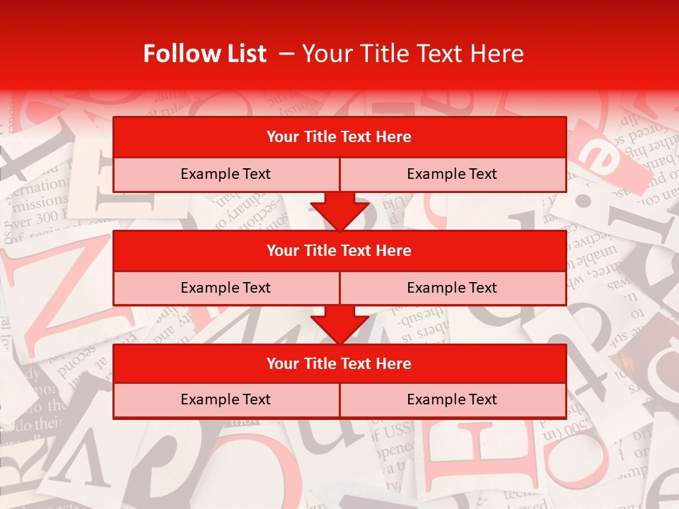 Letters Newspaper PowerPoint Template
