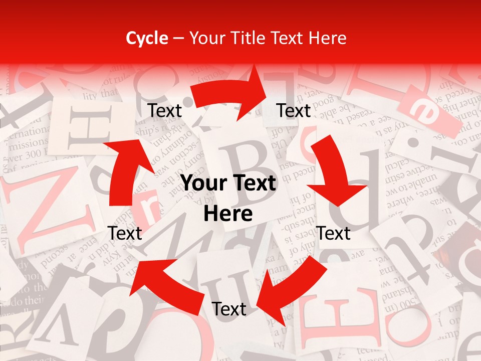 Letters Newspaper PowerPoint Template