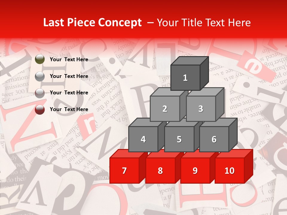 Letters Newspaper PowerPoint Template