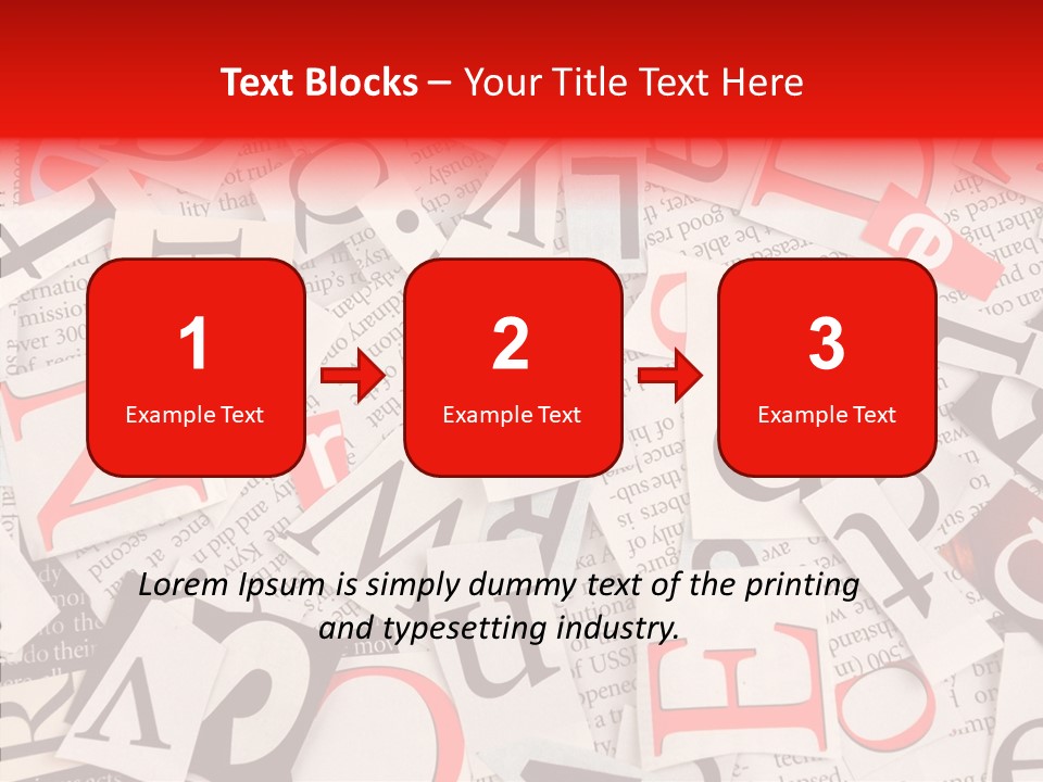 Letters Newspaper PowerPoint Template