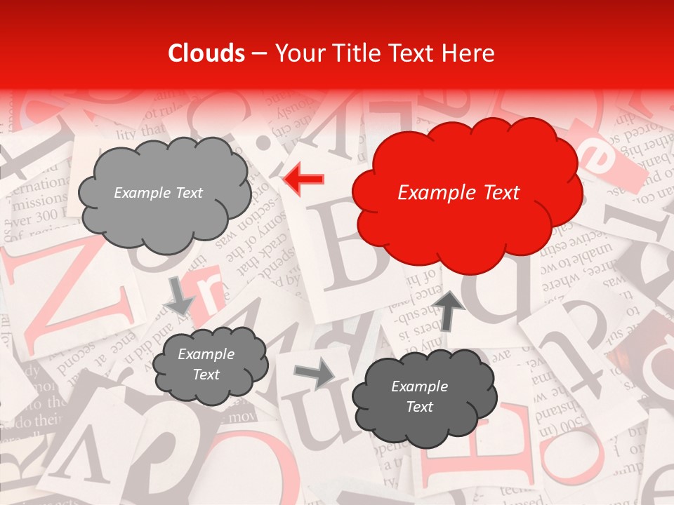 Letters Newspaper PowerPoint Template