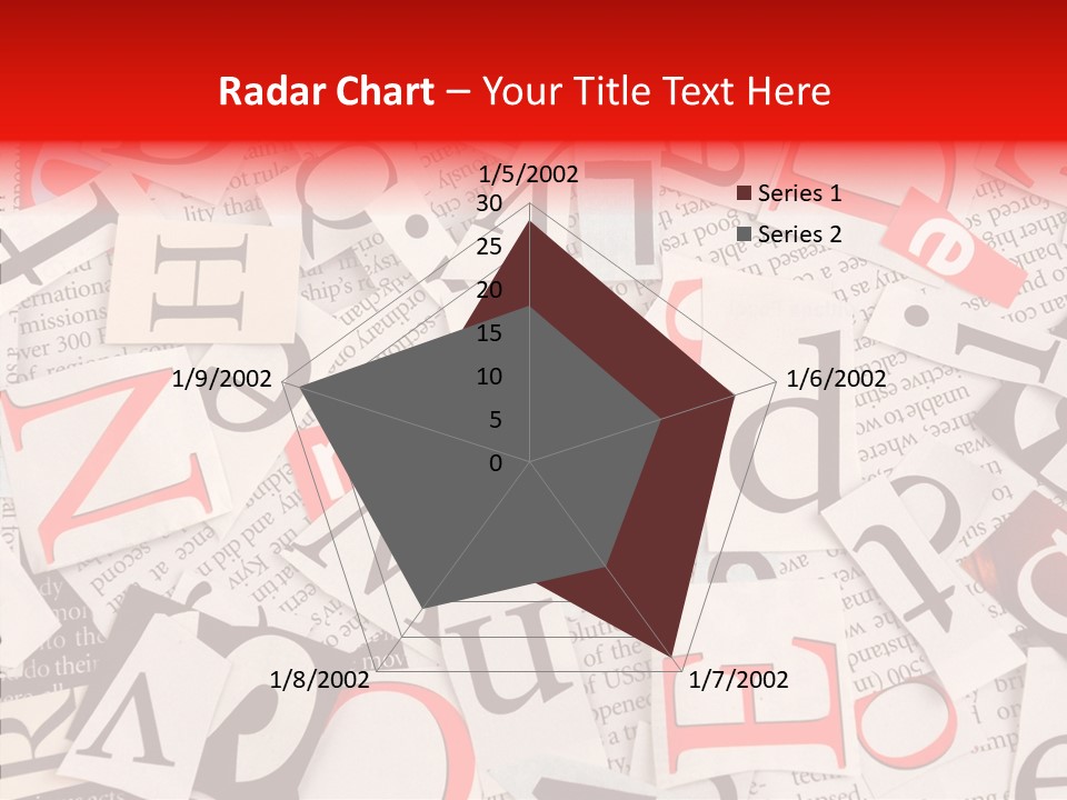 Letters Newspaper PowerPoint Template