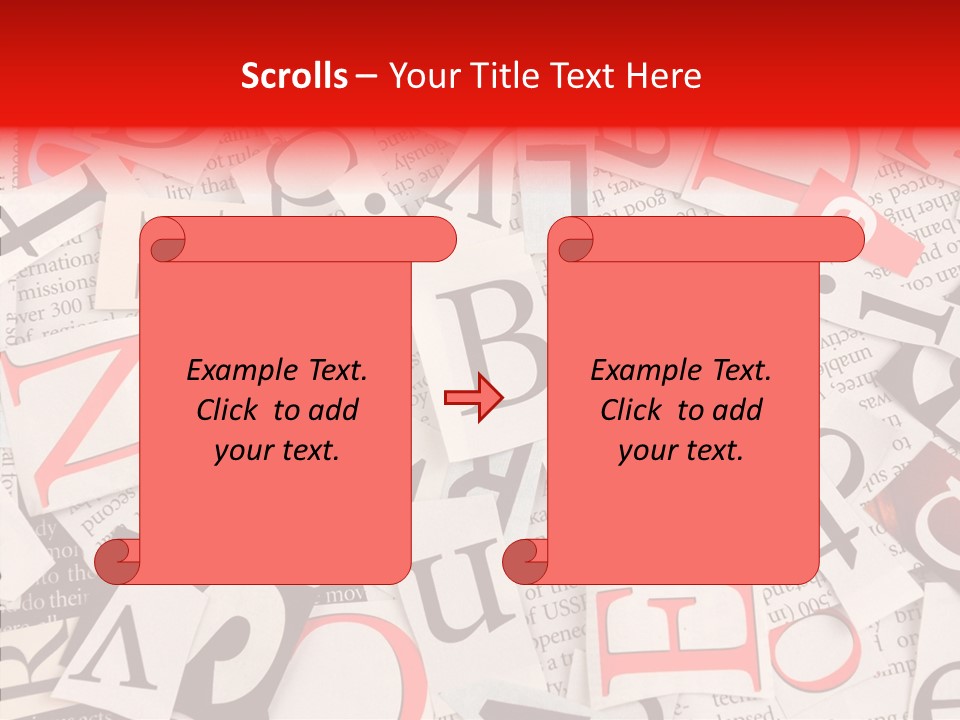 Letters Newspaper PowerPoint Template