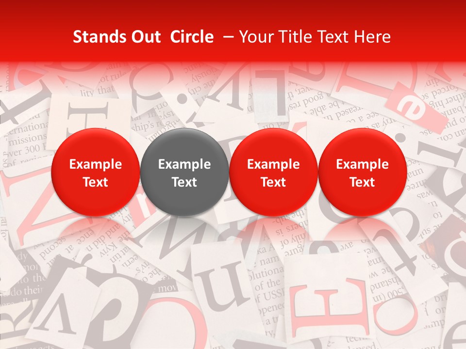 Letters Newspaper PowerPoint Template