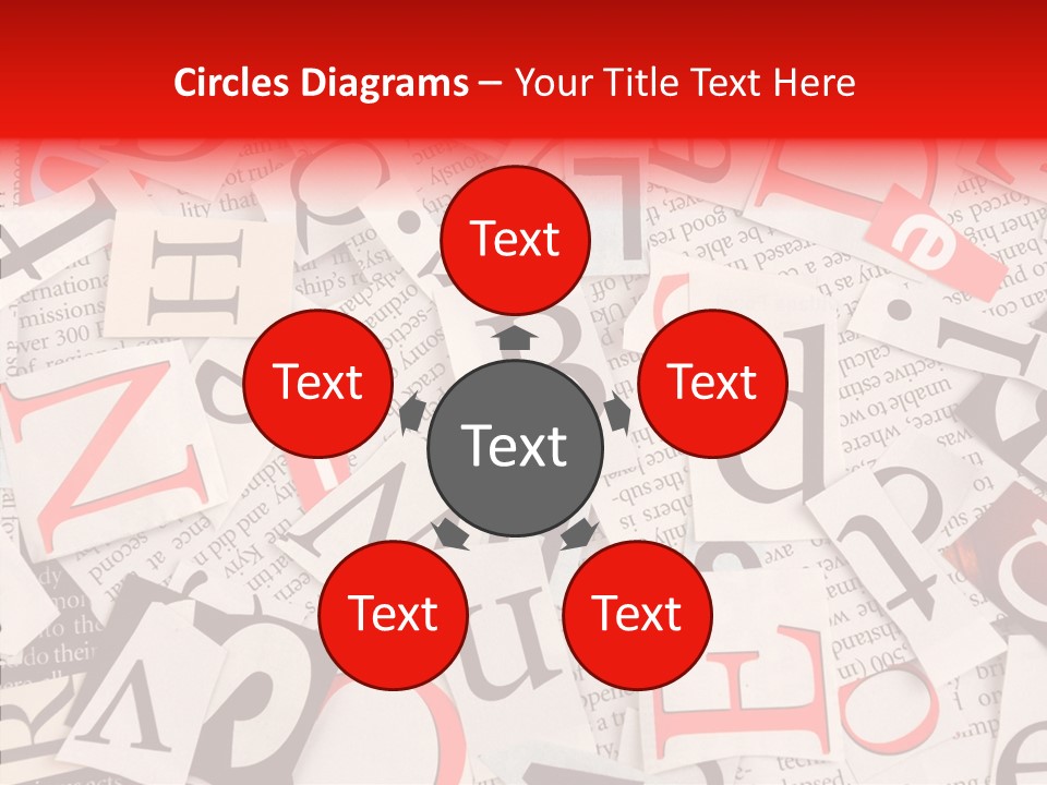 Letters Newspaper PowerPoint Template