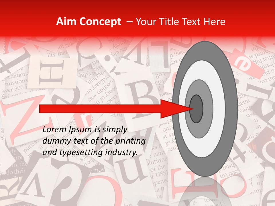 Letters Newspaper PowerPoint Template