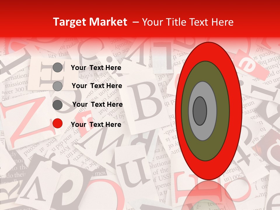 Letters Newspaper PowerPoint Template