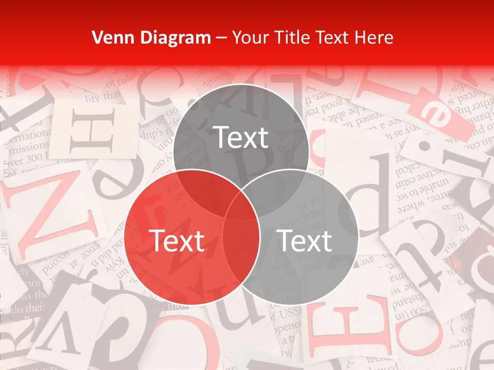 Letters Newspaper PowerPoint Template