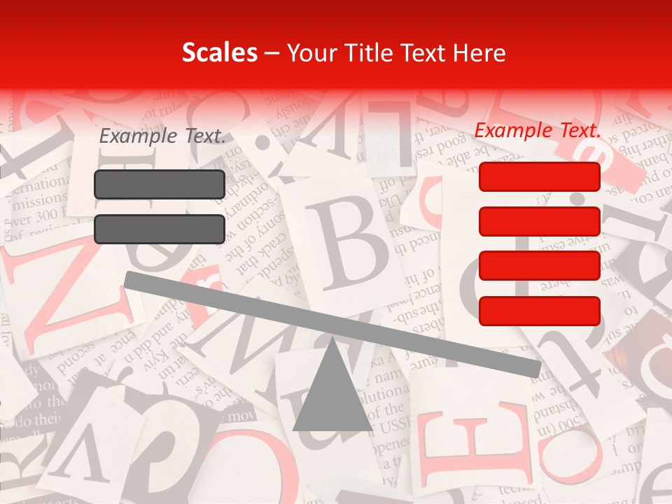 Letters Newspaper PowerPoint Template