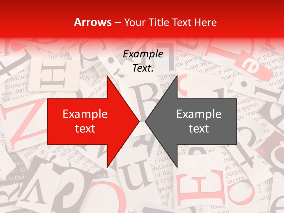 Letters Newspaper PowerPoint Template