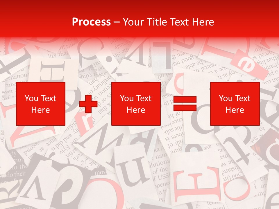 Letters Newspaper PowerPoint Template