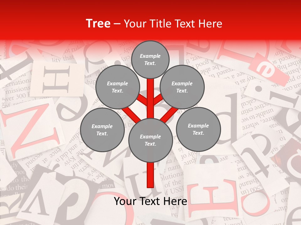 Letters Newspaper PowerPoint Template
