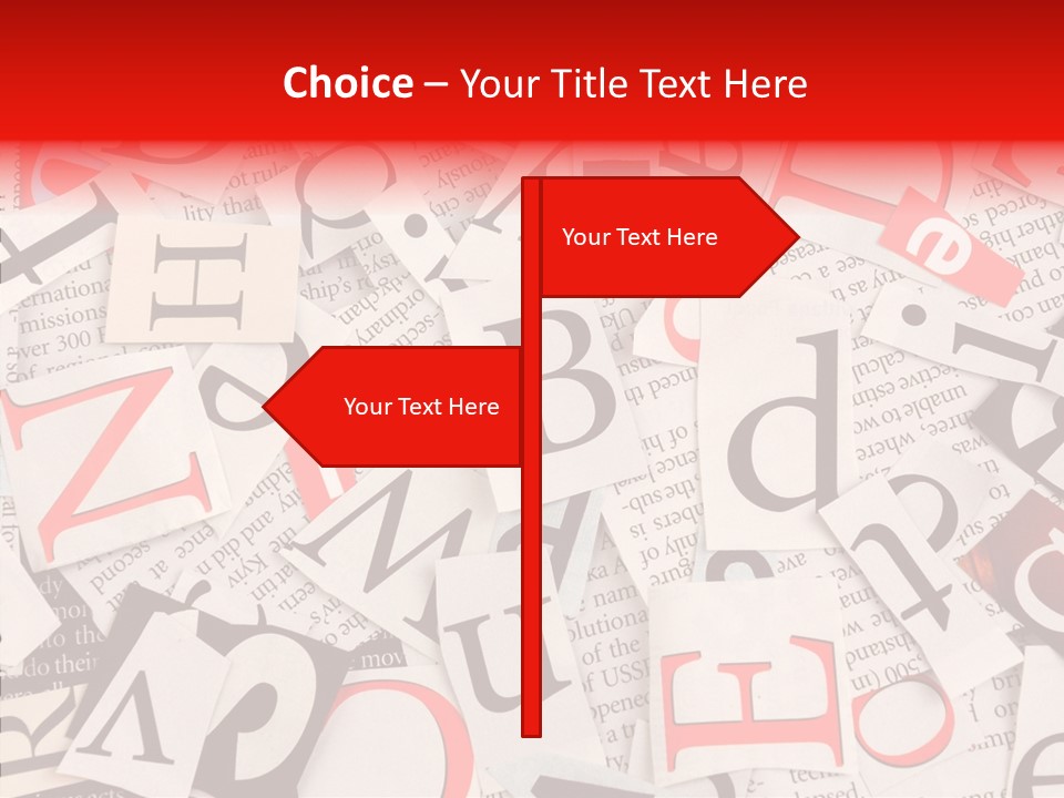 Letters Newspaper PowerPoint Template