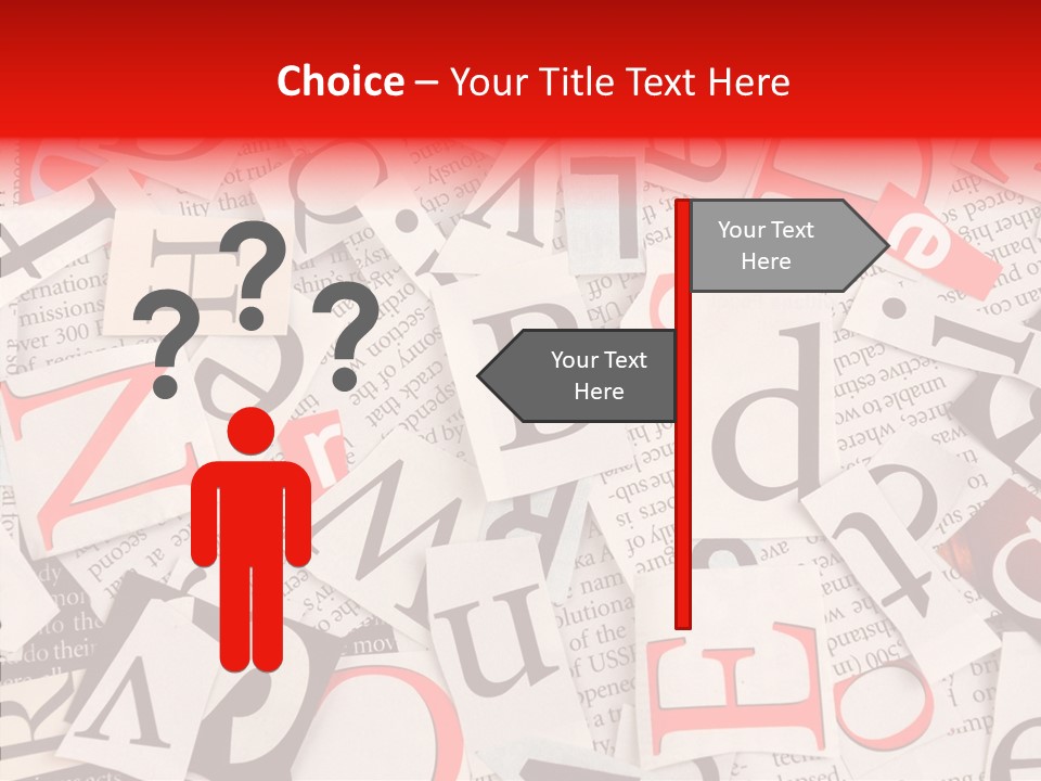 Letters Newspaper PowerPoint Template