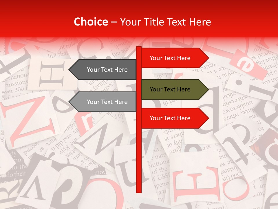 Letters Newspaper PowerPoint Template