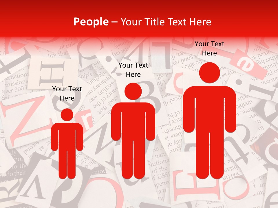 Letters Newspaper PowerPoint Template