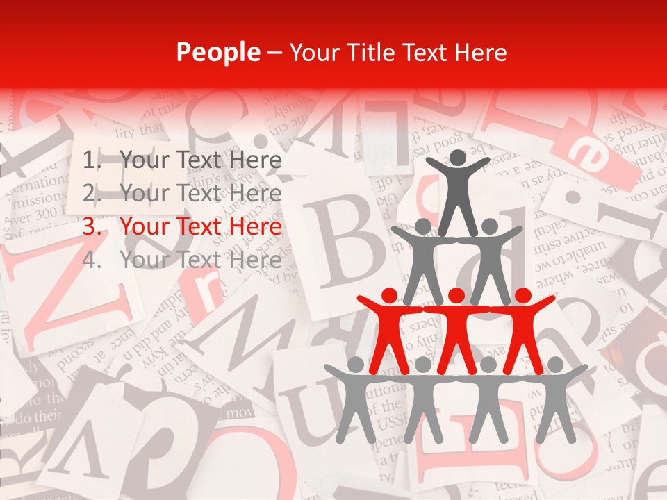 Letters Newspaper PowerPoint Template