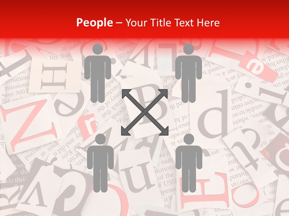 Letters Newspaper PowerPoint Template