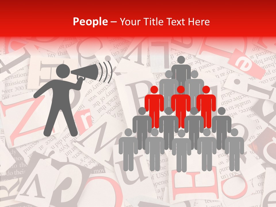 Letters Newspaper PowerPoint Template