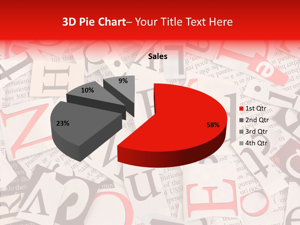Letters Newspaper PowerPoint Template