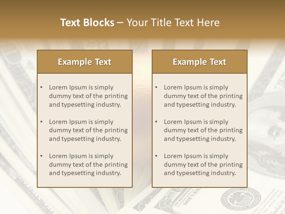 Bank Shiny Wellbeing PowerPoint Template