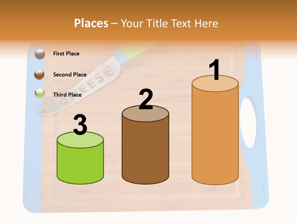 A Knife On A Cutting Board With A Name Of Presentation PowerPoint Template