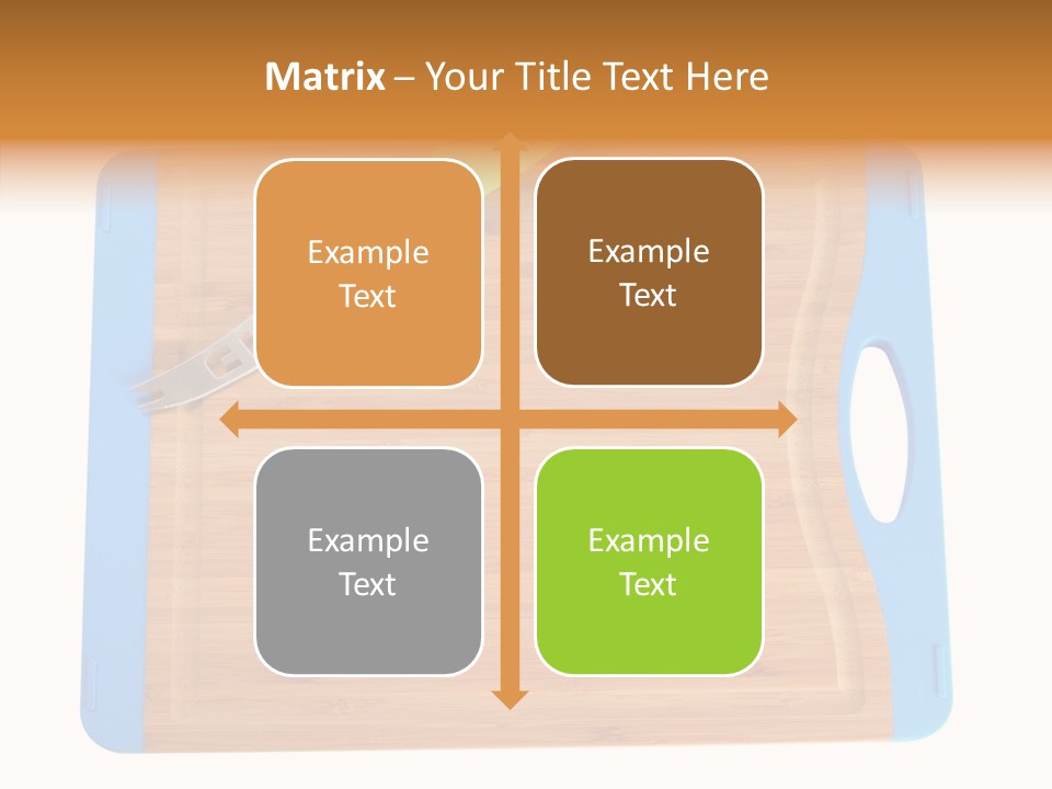 A Knife On A Cutting Board With A Name Of Presentation PowerPoint Template