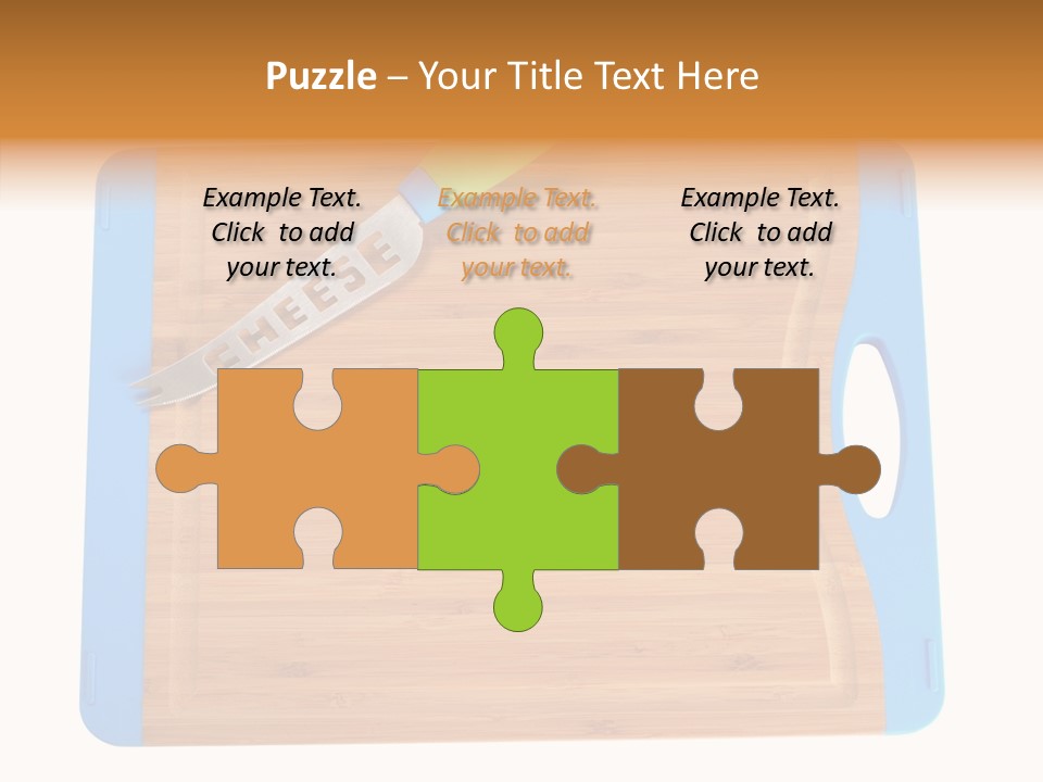 A Knife On A Cutting Board With A Name Of Presentation PowerPoint Template