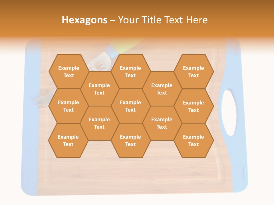 A Knife On A Cutting Board With A Name Of Presentation PowerPoint Template