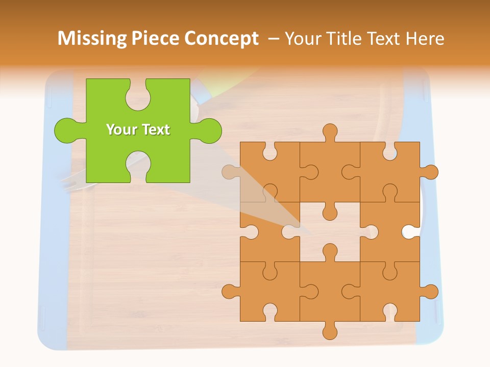 A Knife On A Cutting Board With A Name Of Presentation PowerPoint Template