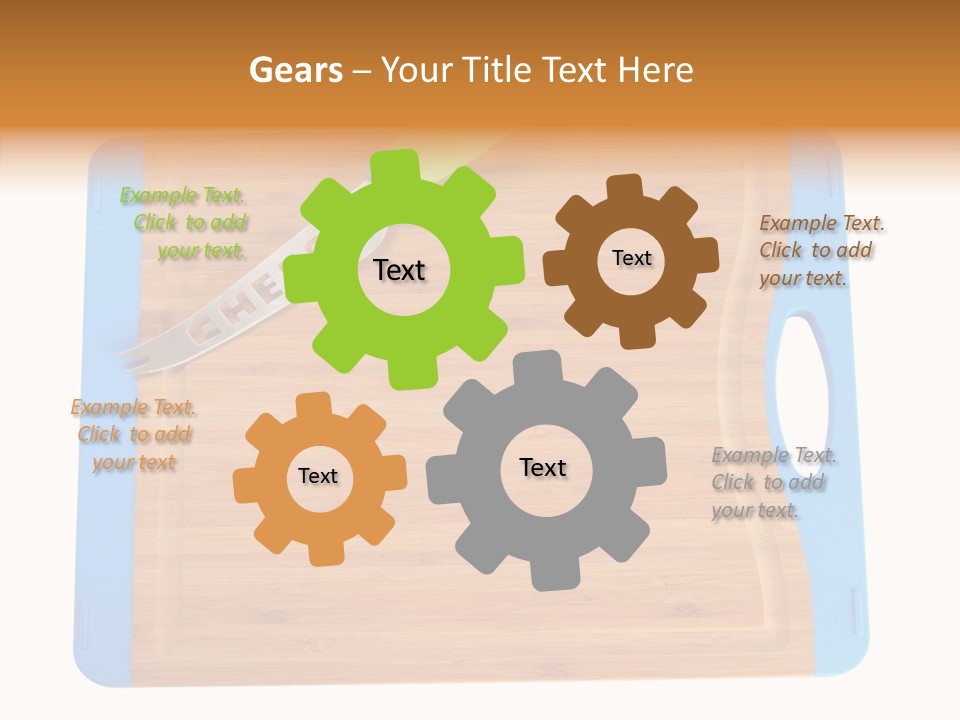 A Knife On A Cutting Board With A Name Of Presentation PowerPoint Template