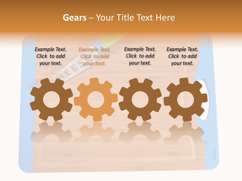 A Knife On A Cutting Board With A Name Of Presentation PowerPoint Template