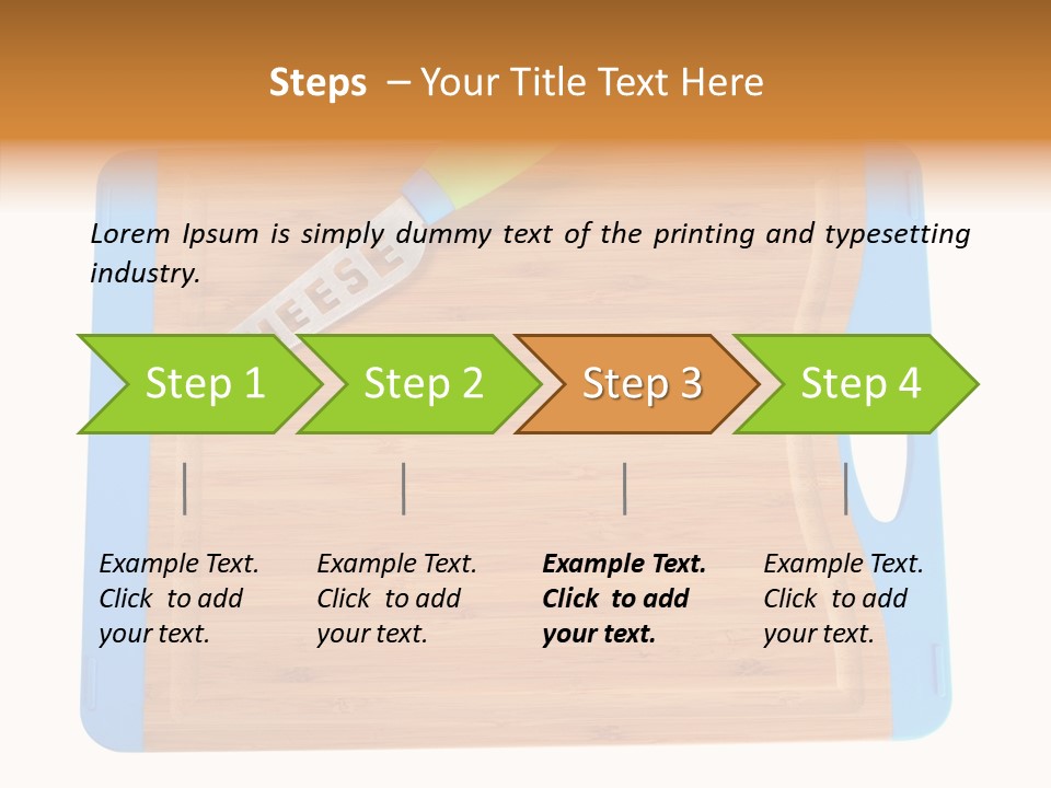 A Knife On A Cutting Board With A Name Of Presentation PowerPoint Template
