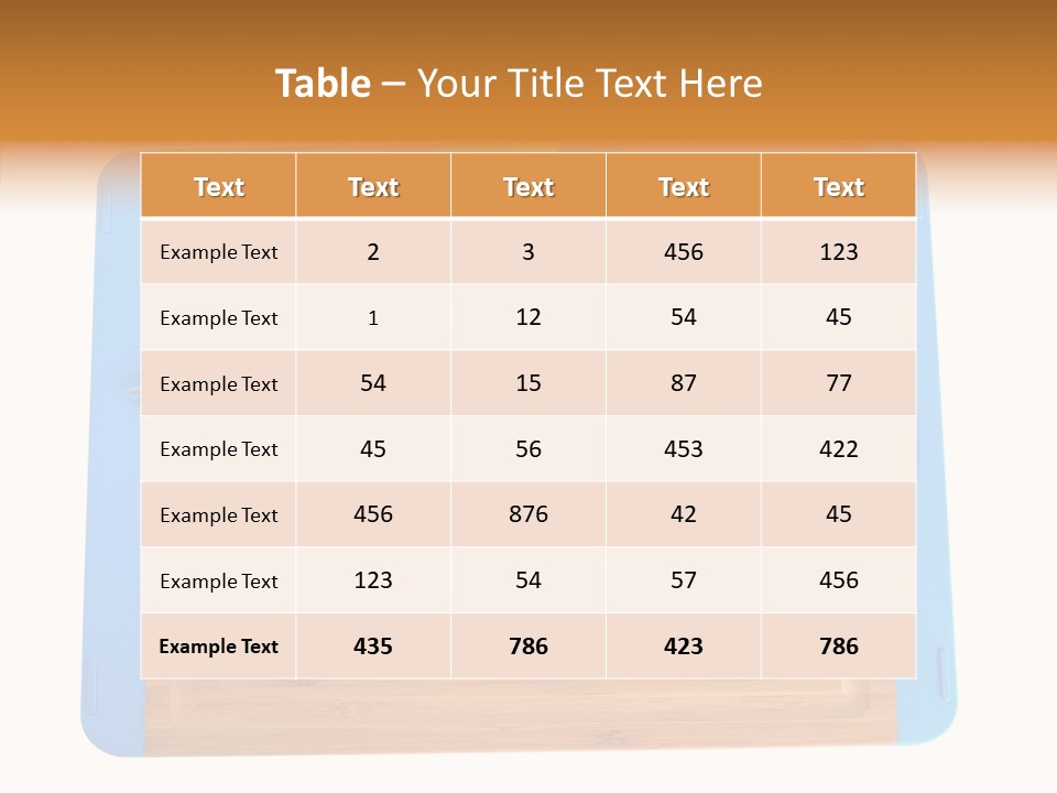A Knife On A Cutting Board With A Name Of Presentation PowerPoint Template
