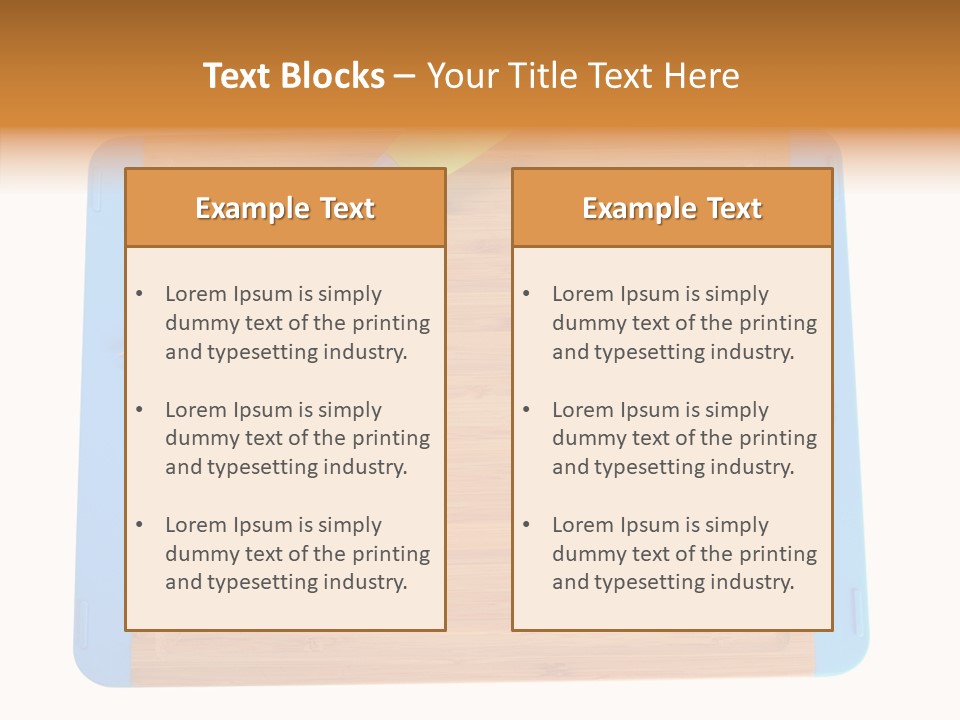 A Knife On A Cutting Board With A Name Of Presentation PowerPoint Template